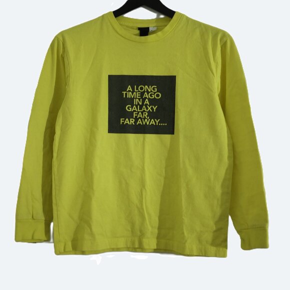 H&M Star Wars highlighter yellow tshirt size S - Picture 1 of 8